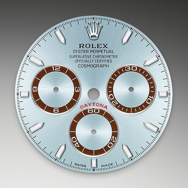 Rolex Cosmograph Daytona | 126506 | Cosmograph Daytona | หน้าปัดสี | หน้าปัดสีฟ้าไอซ์บลู | สเกลวัดความเร็ว | แพลทินัม | M126506-0001 | ชาย Watch | Rolex Official Retailer - Srichai Watch