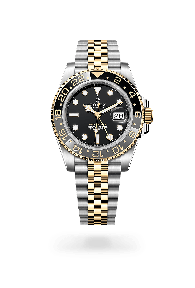 Rolex GMT-Master II in Yellow Rolesor - การผสมผสานระหว่าง Oystersteel และทองคำ, M126713GRNR-0001 - Srichai Watch