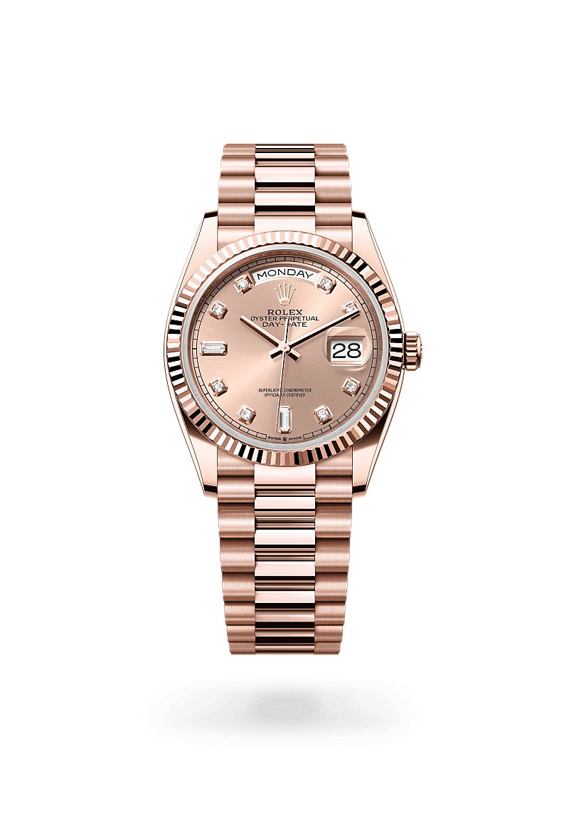 Rolex Day-Date in 18 ct Everose gold, M128235-0009 - Srichai Watch