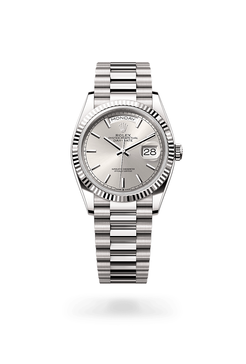 Rolex Day-Date in 18 ct white gold, M128239-0005 - Srichai Watch