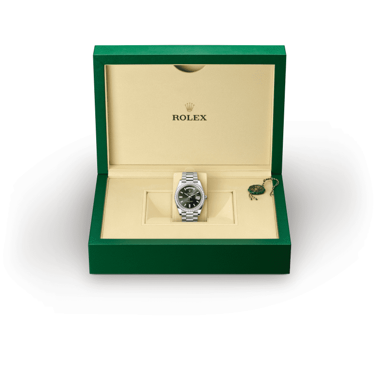 Rolex Day-Date in 18 ct white gold, M228349RBR-0003 - Srichai Watch