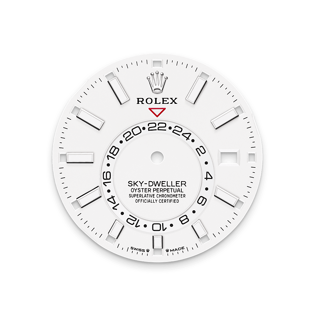 Rolex Sky-Dweller in White Rolesor - combination of Oystersteel and white gold, M336934-0004 - Srichai Watch