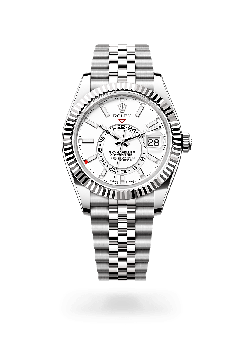 Rolex Sky-Dweller in White Rolesor - combination of Oystersteel and white gold, M336934-0004 - Srichai Watch