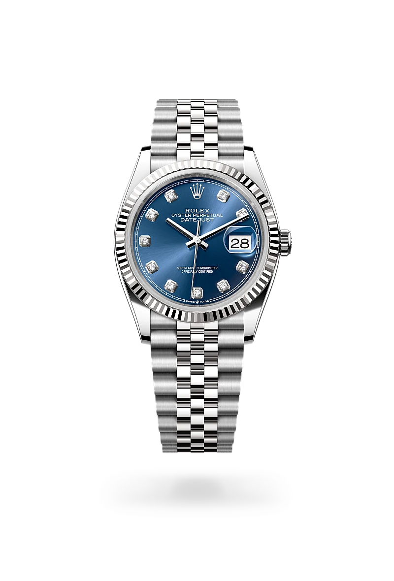 Rolex Datejust in White Rolesor - combination of Oystersteel and white gold, M126234-0037 - Srichai Watch