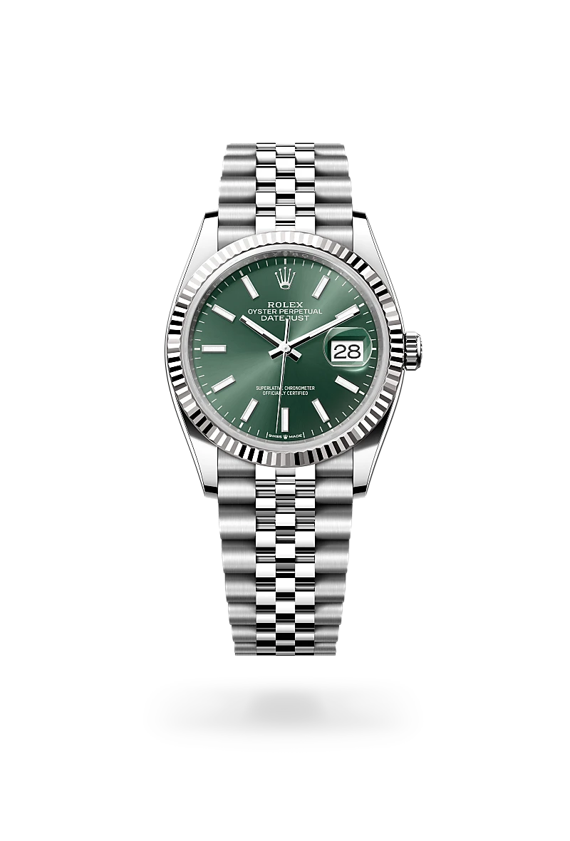 Rolex Datejust in White Rolesor - combination of Oystersteel and white gold, M126234-0051 - Srichai Watch