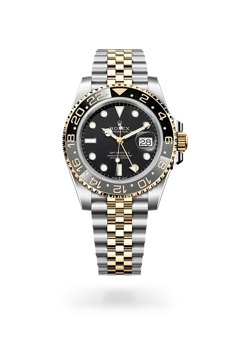 Rolex GMT-Master II in Yellow Rolesor - การผสมผสานระหว่าง Oystersteel และทองคำ, M126713GRNR-0001 - Srichai Watch