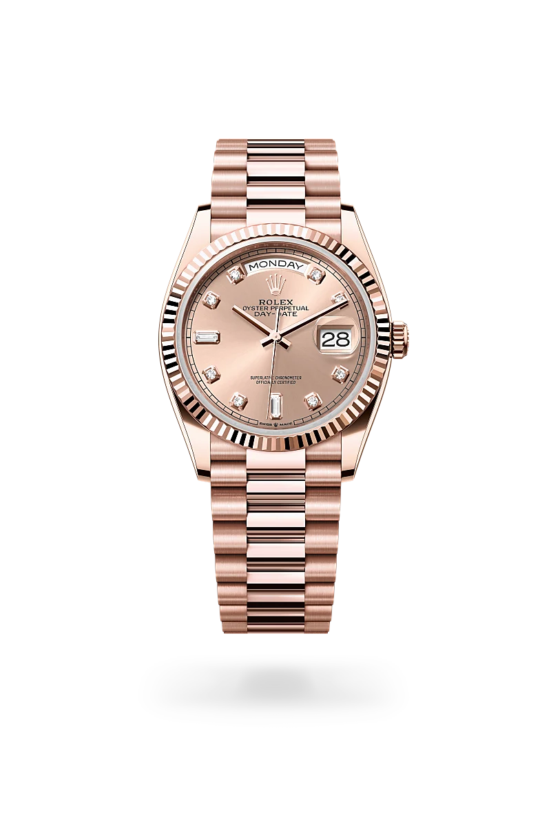 Rolex Day-Date in 18 ct Everose gold, M128235-0009 - Srichai Watch