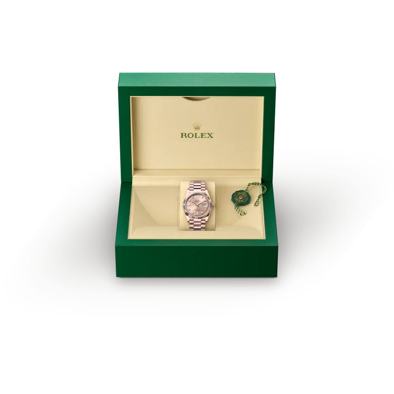 Rolex Day-Date in 18 ct Everose gold, M128235-0009 - Srichai Watch