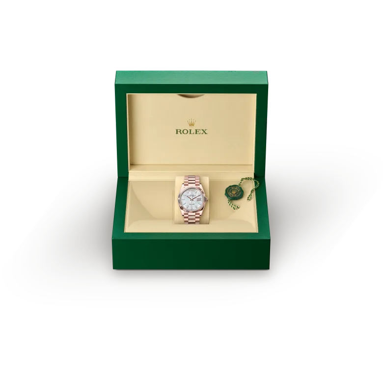 Rolex Day-Date in 18 ct Everose gold, M128235-0078 - Srichai Watch