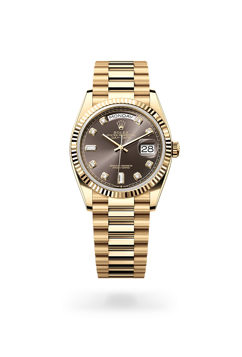 Rolex Day-Date in 18 ct yellow gold, M128238-0022 - Srichai Watch