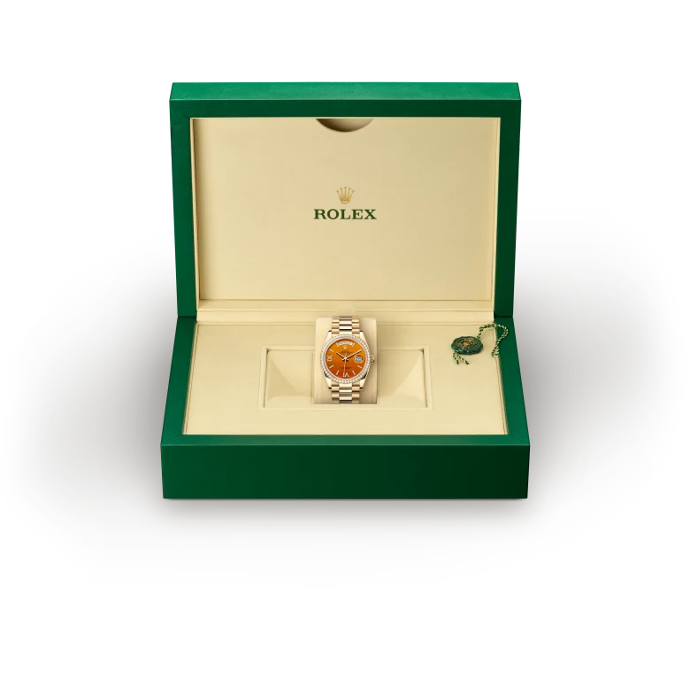 Rolex Day-Date in 18 ct yellow gold, M128348RBR-0049 - Srichai Watch