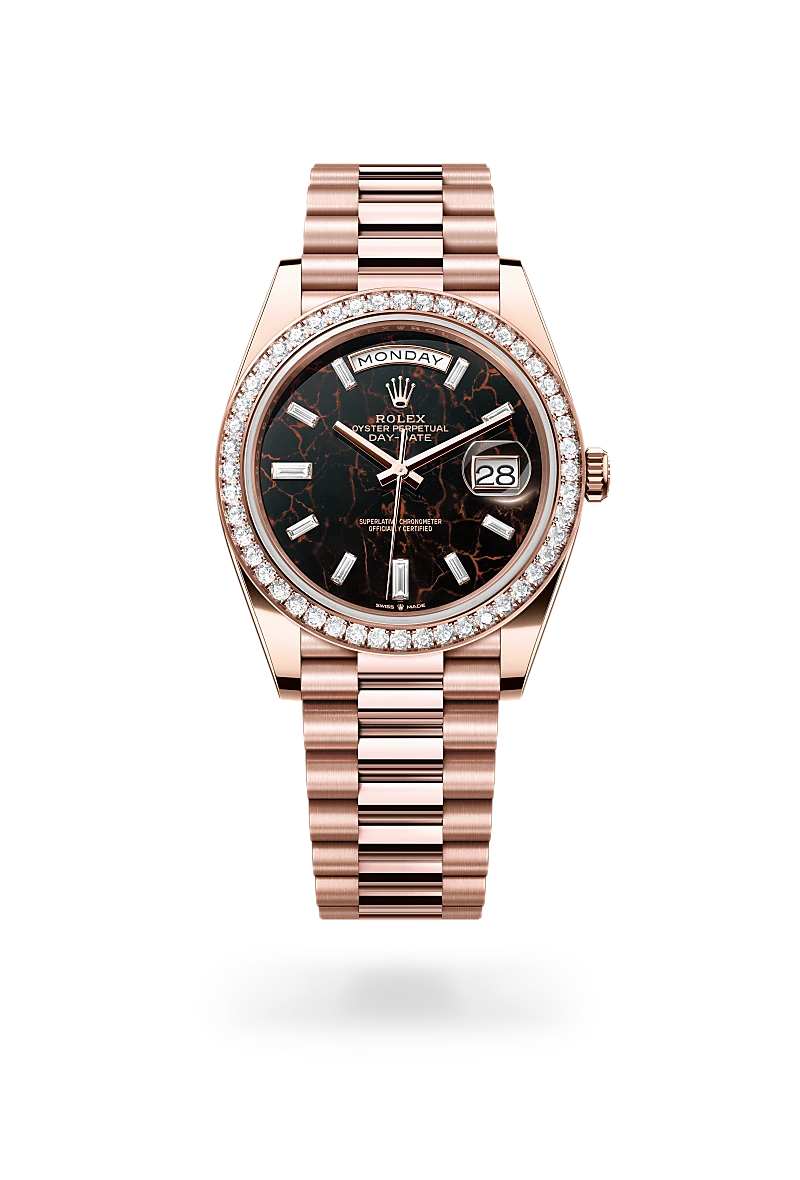 Rolex Day-Date in 18 ct Everose gold, M228345RBR-0016 - Srichai Watch