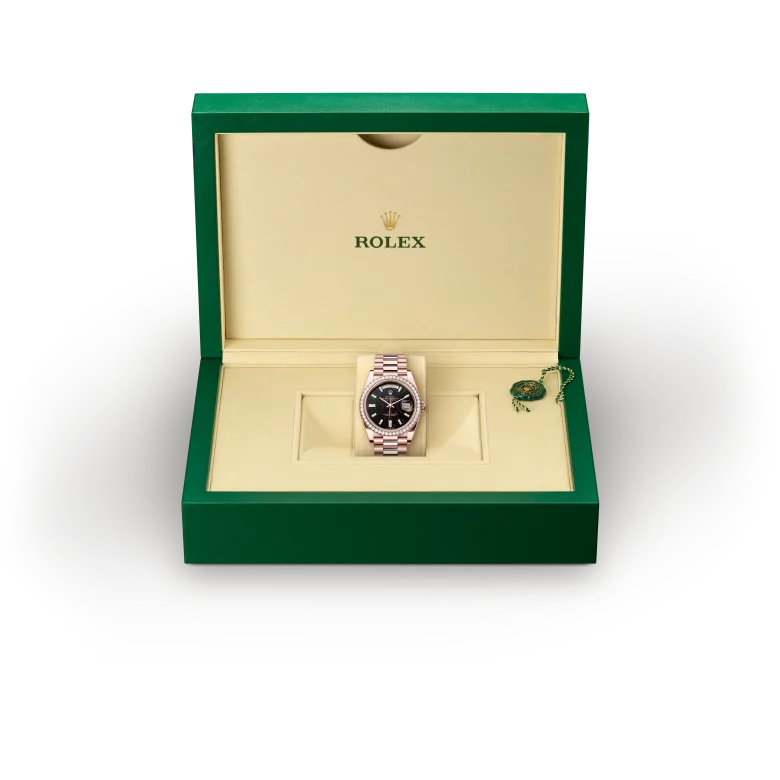 Rolex Day-Date in 18 ct Everose gold, M228345RBR-0016 - Srichai Watch