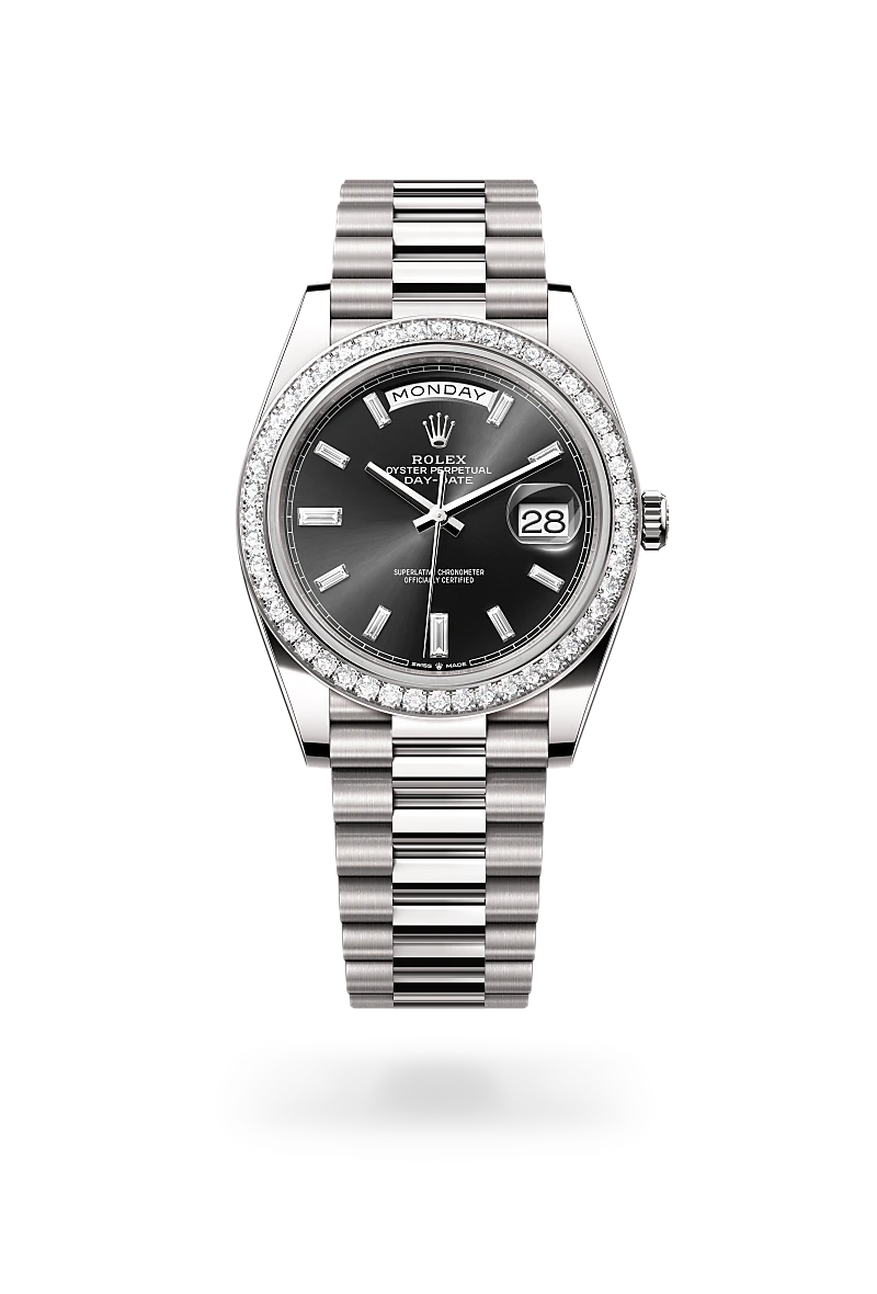 Rolex Day-Date in 18 ct white gold, M228349RBR-0003 - Srichai Watch