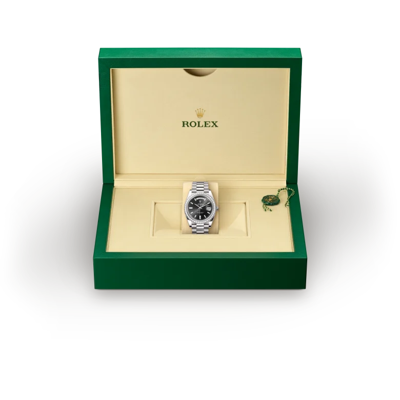 Rolex Day-Date in 18 ct white gold, M228349RBR-0003 - Srichai Watch