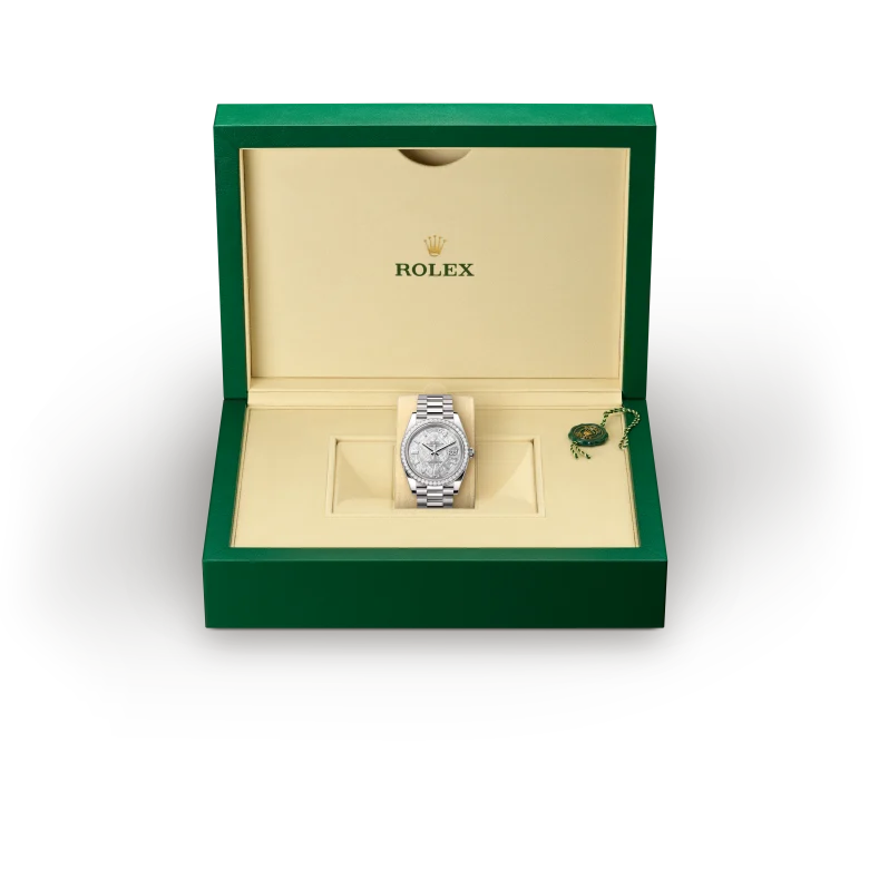 Rolex Day-Date in ทองคำขาว 18 กะรัต, M228349RBR-0040 - Srichai Watch