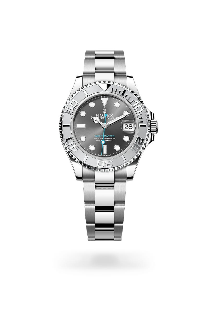 Rolex Yacht-Master in Rolesium - combination of Oystersteel and platinum, M268622-0002 - Srichai Watch