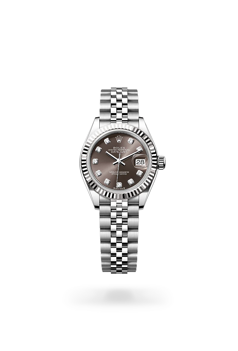 Rolex Lady-Datejust in White Rolesor - การผสมผสานระหว่าง Oystersteel และทองคำขาว, M279174-0015 - Srichai Watch