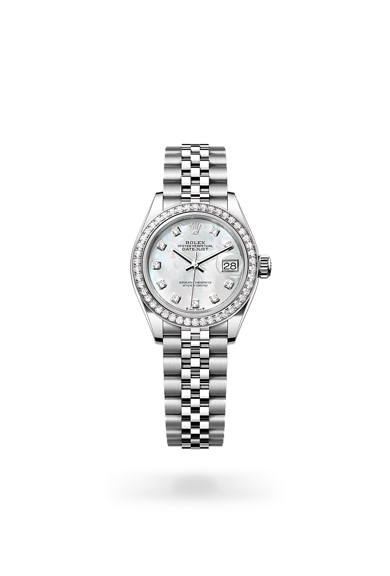 Rolex Lady-Datejust in White Rolesor - combination of Oystersteel and white gold, M279384RBR-0011 - Srichai Watch