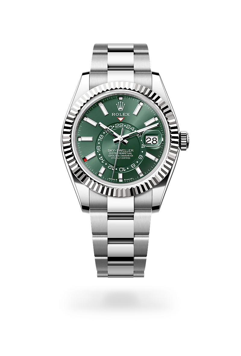 Rolex Sky-Dweller in White Rolesor - combination of Oystersteel and white gold, M336934-0001 - Srichai Watch