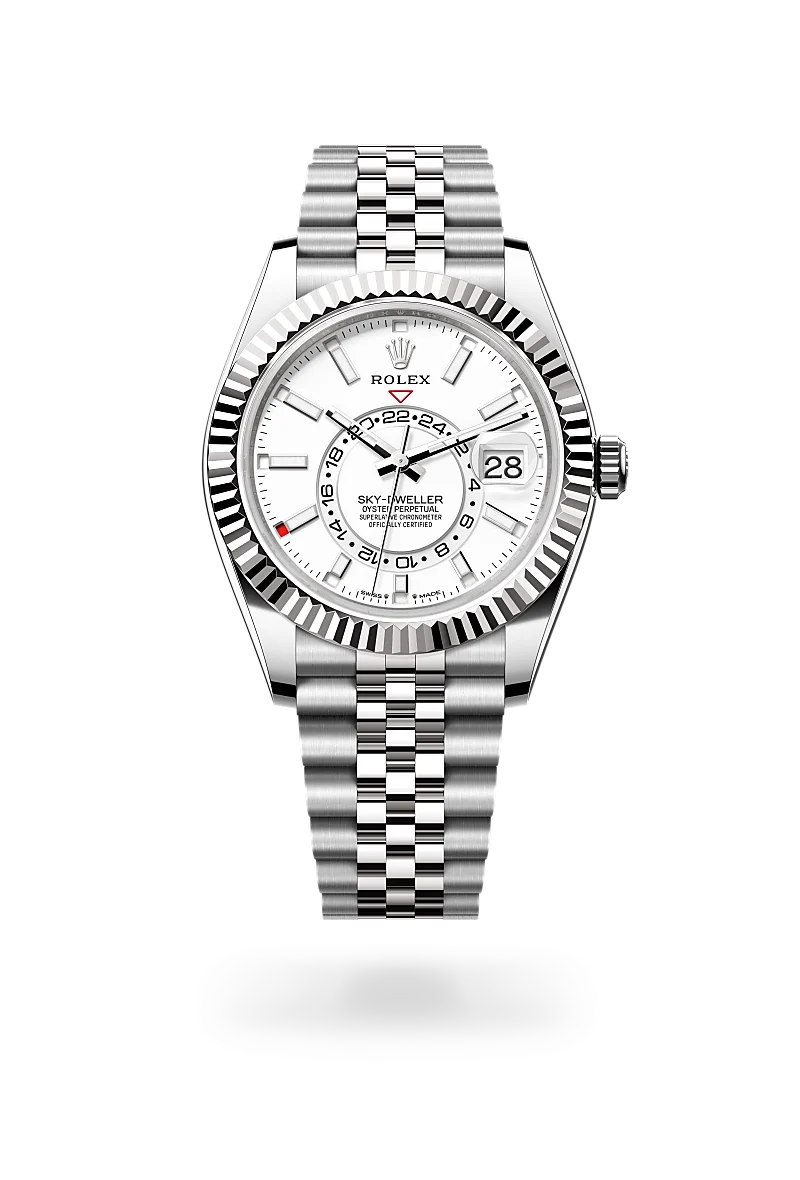 Rolex Sky-Dweller in White Rolesor - combination of Oystersteel and white gold, M336934-0004 - Srichai Watch